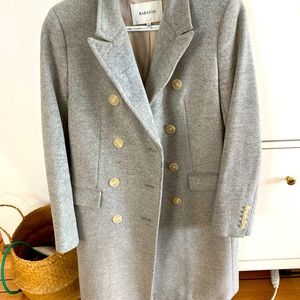 Aritzia Babaton Bryan Coat.  Italian Virgin Wool & Cashmere Silk. XS.  Grey.
